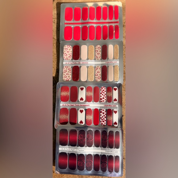 Lily & Fox Other - Lily & Fox Valentine's Nail Wraps